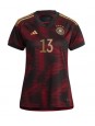 Ženski Nogometna dresi replika Nemčija Thomas Muller #13 Gostujoči SP 2022 Kratek rokav